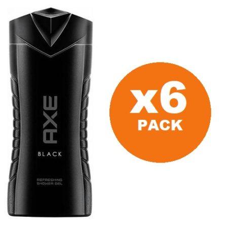 Pack 6 Gel Axe Black de ducha 250 ml