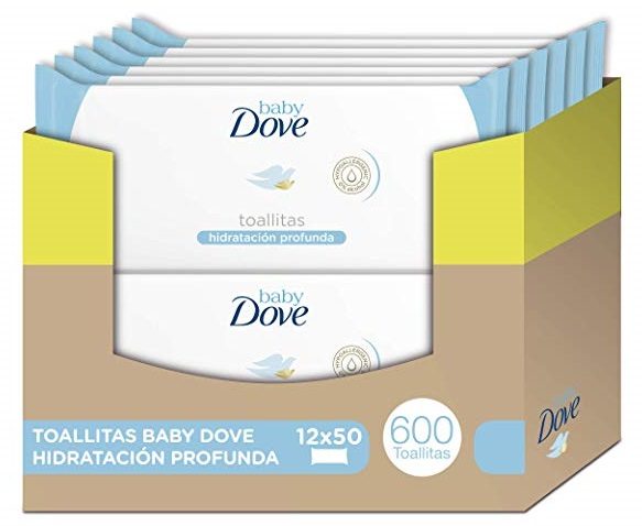 Pack de 600 Toallitas húmedas Baby Dove hidratación profunda