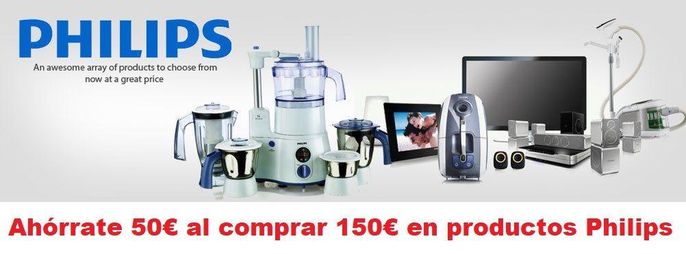 Ahórrate 50€ al comprar 150€ en productos Philips.