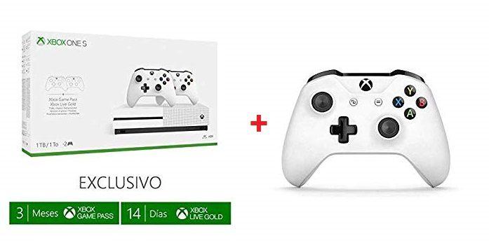 Comprar Xbox One S de 1TB + 3 Mandos + 3 Meses Game Pass Xbox One S de 1TB + 3 Mandos + 3 Meses Game Pass