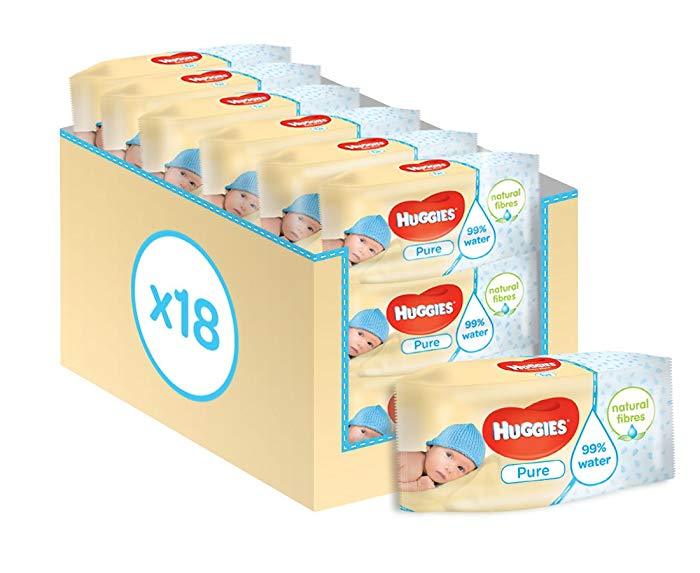 18 Paquetes de toallitas para bebe Huggies