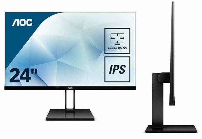 Monitor AOC 24V2Q de 24″ Full HD IPS