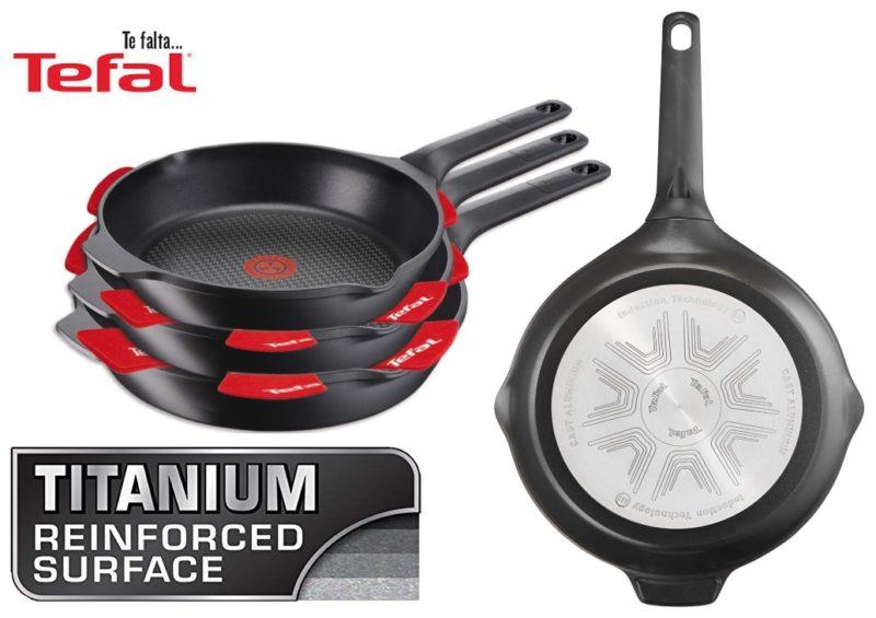 Comprar Set de 3 sartenes Tefal Aroma de 22, 24 y 26 cm Set de 3 sartenes Tefal Aroma de 22, 24 y 26 cm