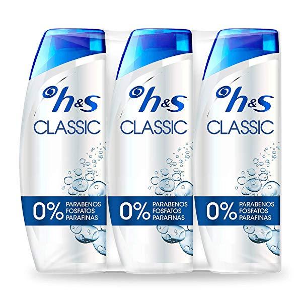 Head & Shoulders Classic - Anticaspa Champú, 3 x 540 ml