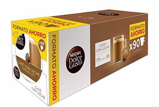 Pack de 90 cápsulas Nescafé Dolce Gusto Café con Leche