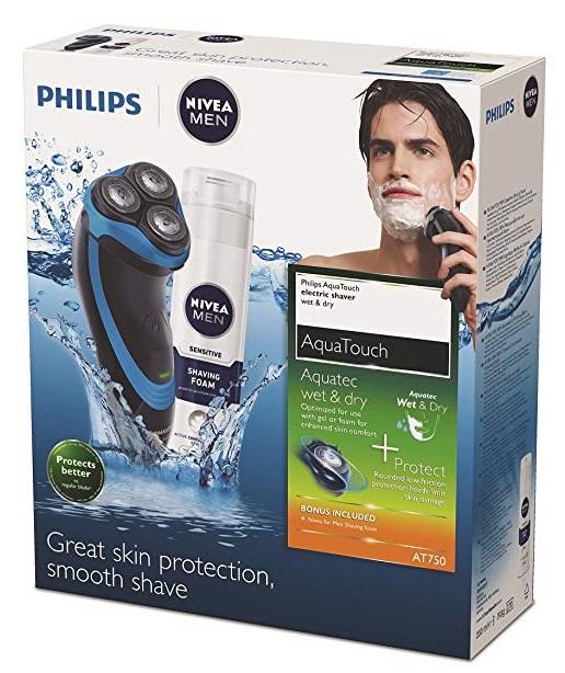 Comprar Pack Philips Aquatouch AT750 detalle caja Pack Philips Aquatouch AT750 detalle caja