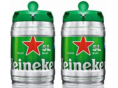 Pack de 2 Barril Cerveza Heineken de 5 litros