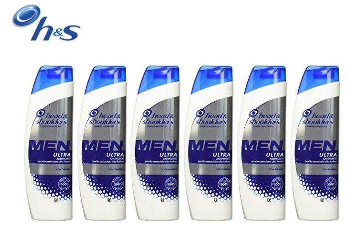 Pack de 6 champús anti-caspa Head & Shoulders MEN Ultra frescor