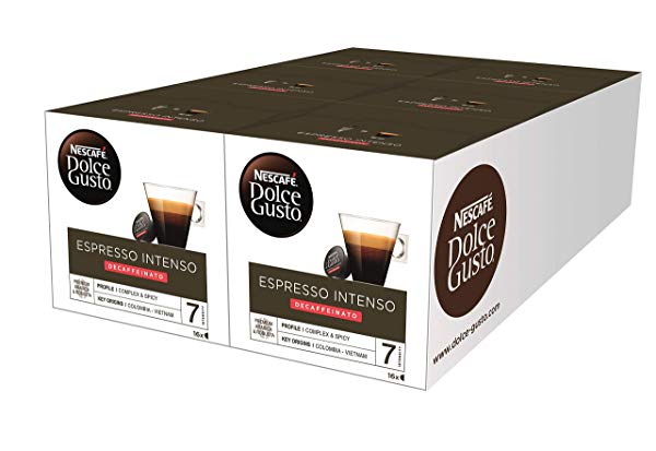 96 x Nescafé Dolce Gusto Espresso Intenso Descafeinado