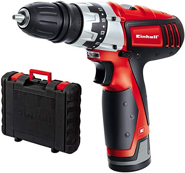 Einhell TC-CD 12 Li - Taladro atornillador 12 V sin Cable con Cabezal Extraible