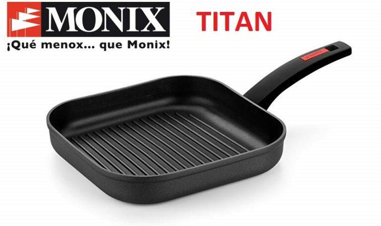Grill asador con rayas Monix Titan de aluminio forjado 28cm