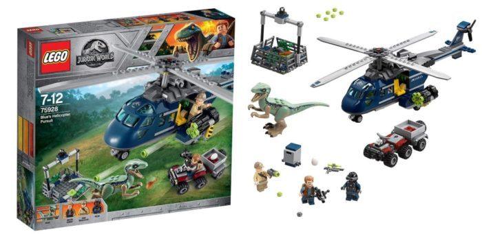 LEGO Jurassic World - Persecución en helicóptero de Blue (75928)