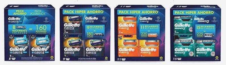 Packs exclusivos Gillette Champion League en oferta