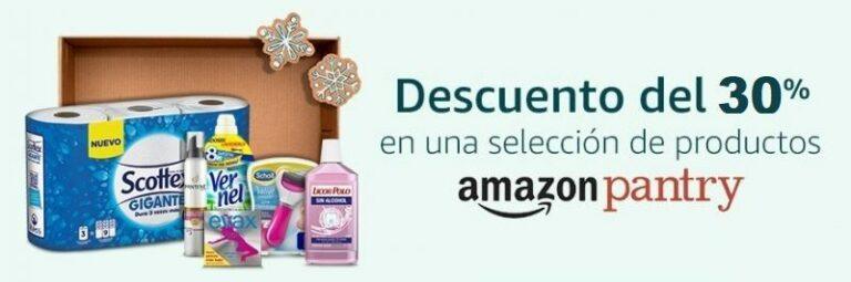 Descuento hasta 30% en una selección de productos Amazon Pantry