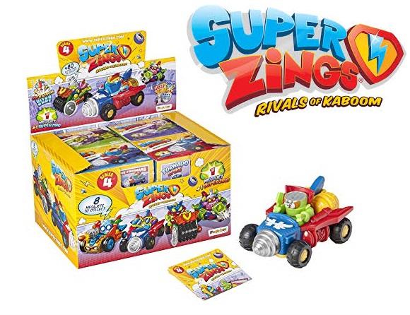 Pack 8 cajas SuperZings vehículos MegaJet