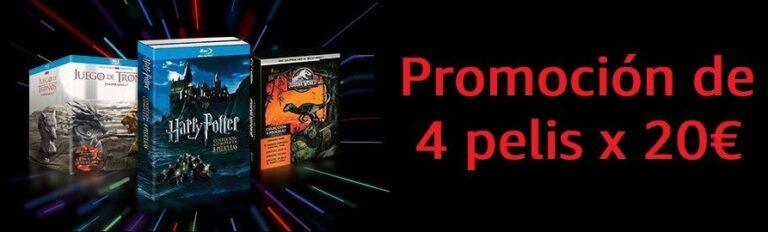 Peliculas Blu-ray! Promoción de 4 x  en Amazon