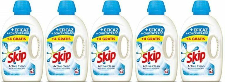Pack 5 Detergente Skip Active Clean para 160 lavados