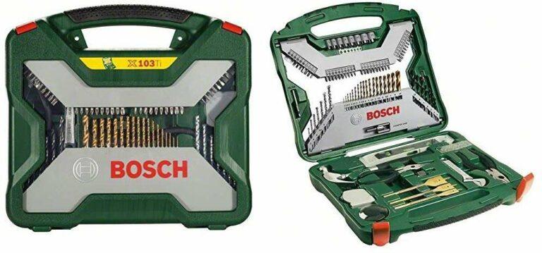 Maletín X-Line Titanio de Bosch con 103 accesorios para taladrar y atornillar