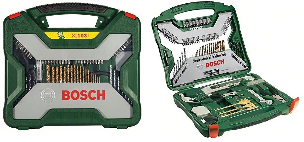 Bosch X-Line Titanio - Maletín de 103 piezas