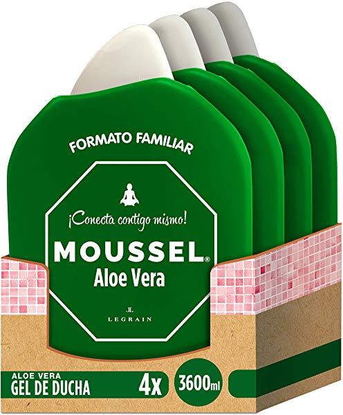 Pack de 4 Moussel Gel de Ducha Aloe Vera