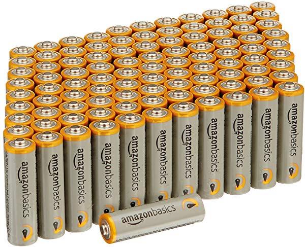 Comprar Paquete de 100 Pilas alcalinas AmazonBasics AA Paquete de 100 Pilas alcalinas AmazonBasics AA