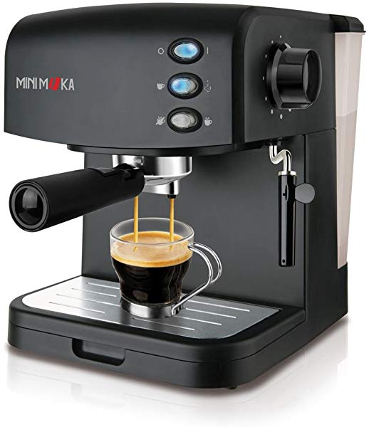 Comprar Cafetera Espreso Mini Moka CM-1695 Black Cafetera Espreso Mini Moka CM-1695 Black