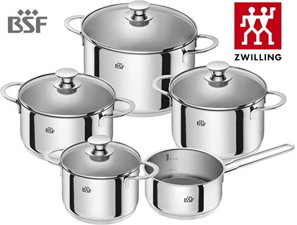 Batería de cocina BSF Bordeaux de ZWILLING con 5 piezas