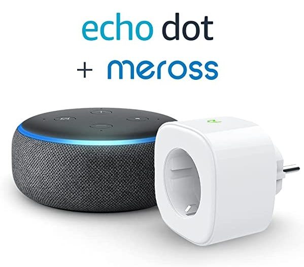 Echo Dot (3.ª generación) + Enchufe inteligente Meross Smart Plug