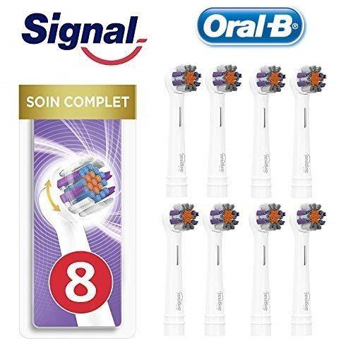 Pack de 8 cabezales de recambio Signal Integral compatibles con Oral-B