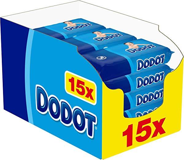 Pack de 15 paquetes de Toallitas Dodot (960 Toallitas)