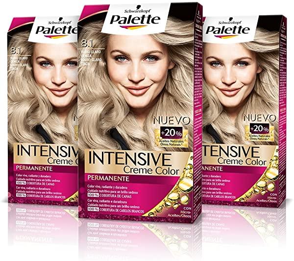 Pack 3 Permanente Schwarzkopf Palette Intensive Creme Color