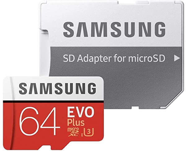 Tarjeta MicroSD de 64Gb Samsung EVO Plus con Adaptador a SD