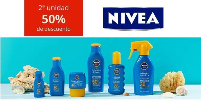 Nivea promocion 50% descuento en segunda unidad