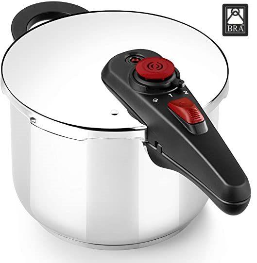 Comprar Olla a presión BRA Allure de 6L para todo tipo de cocinas Olla a presión BRA Allure de 6L para todo tipo de cocinas
