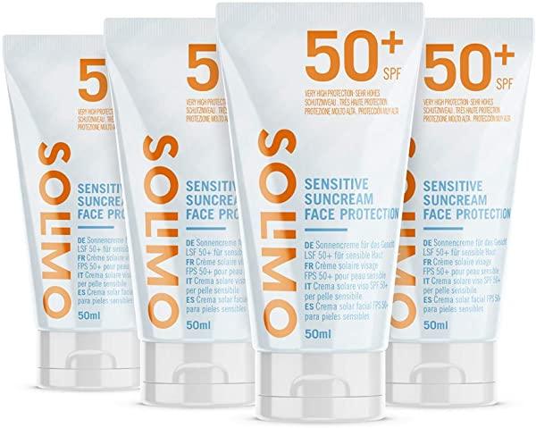 Pack de 4 Crema solar Solimo