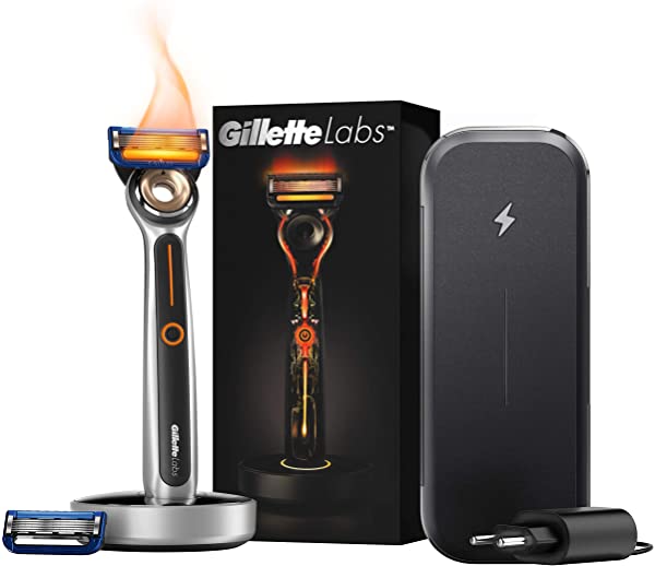 Gillette Labs Heated Razor + Estuche con Función de Carga