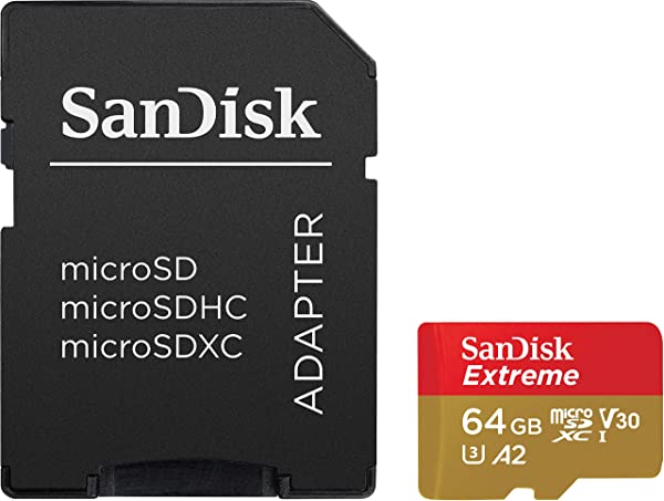 Tarjeta microSDXC SanDisk Extreme 64Gb + adaptador SD