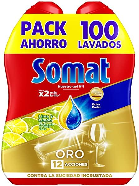 Lavavajillas Somat ORO Gel Anti-Grasa para 100 lavados