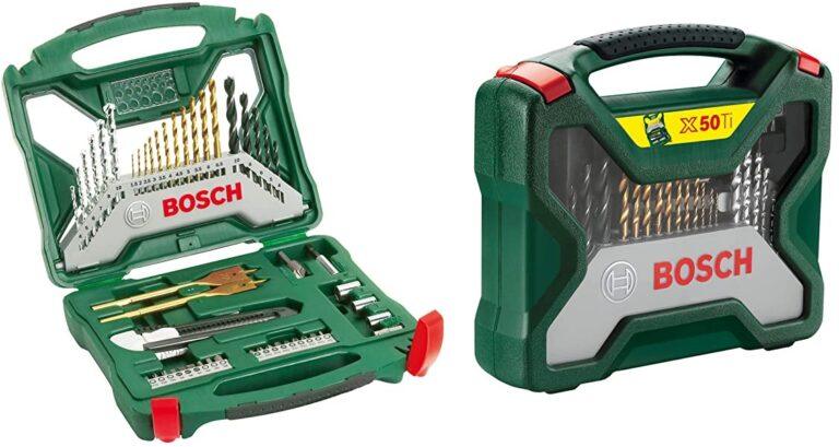 Maletín X-Line Titanio de Bosch con 50 accesorios para taladrar y atornillar