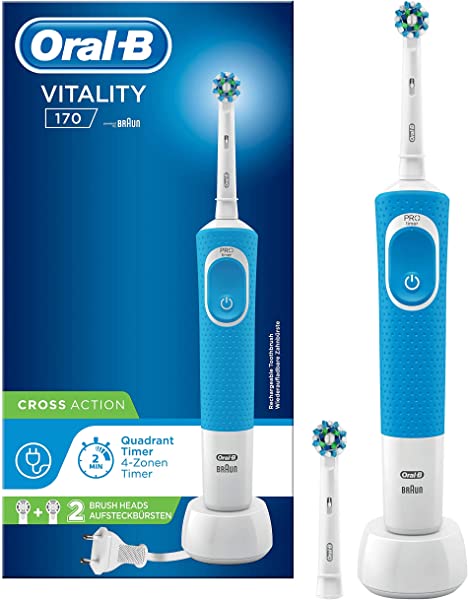 ¡Chollo! Cepillo de dientes eléctrico Oral-B Vitality 170 CrossAction + 2 cabezales