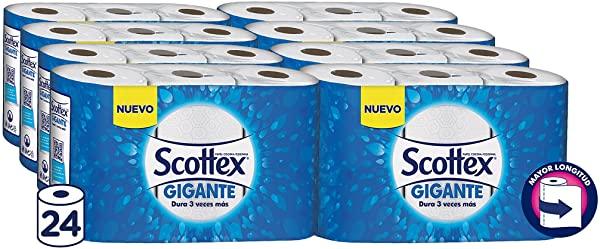 Pack 24 rollos Scottex Gigante Papel de Cocina