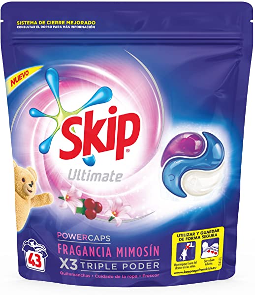 Detergente en Cápsulas Skip Ultimate Mimosín (43 lavados)