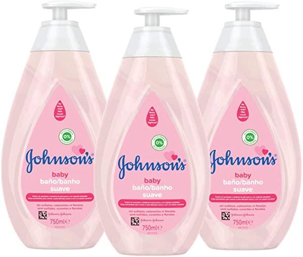 Pack 3 Gel de ducha Johnson's Baby Baño Suave