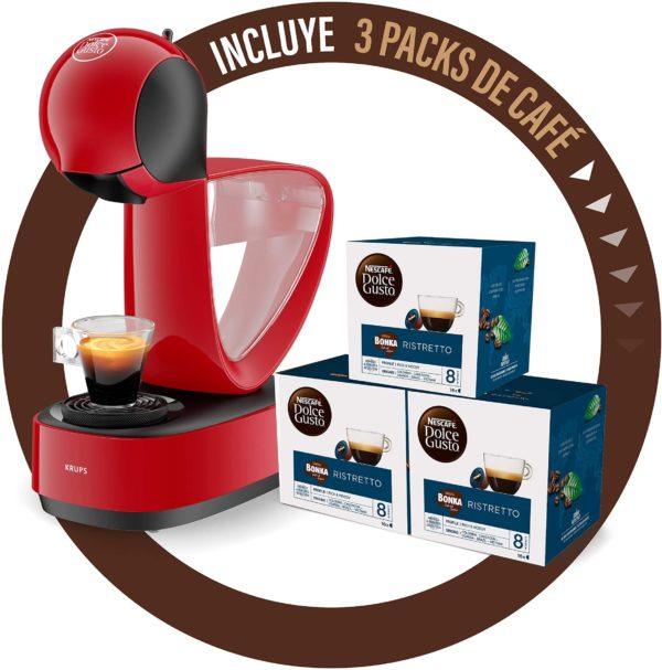 Comprar Cafetera Dolce Gusto Infinissima KP1705 + 3 packs de café Cafetera Dolce Gusto Infinissima KP1705 + 3 packs de café