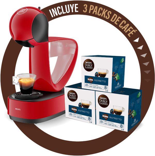 Cafetera Dolce Gusto Infinissima KP1705 + 3 packs de café