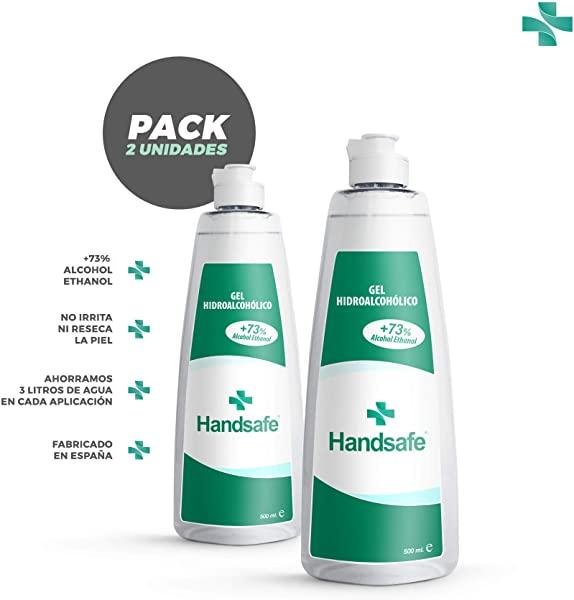 Handsafe Pack 2x500 ml Gel Hidroalcohólico