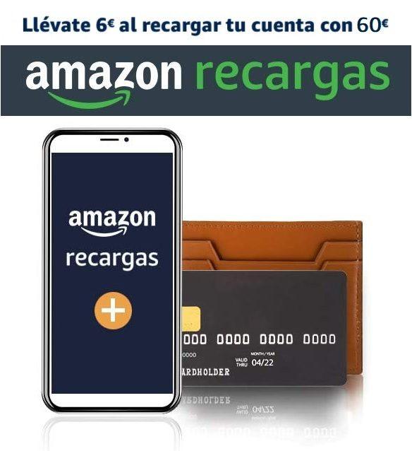 Llévate 6€ al recargar tu cuenta Amazon