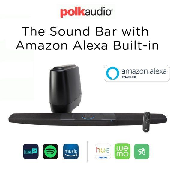 Barra de sonido Polk Command Bar con Alexa integrada