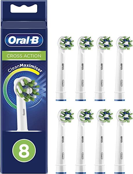 Pack 8 cabezales Oral-B CrossAction cleanmaximiser