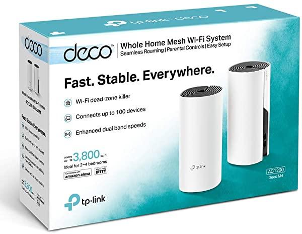 Sistema Wi-Fi Mesh TP-Link Deco M4 (2-pack) AC1200